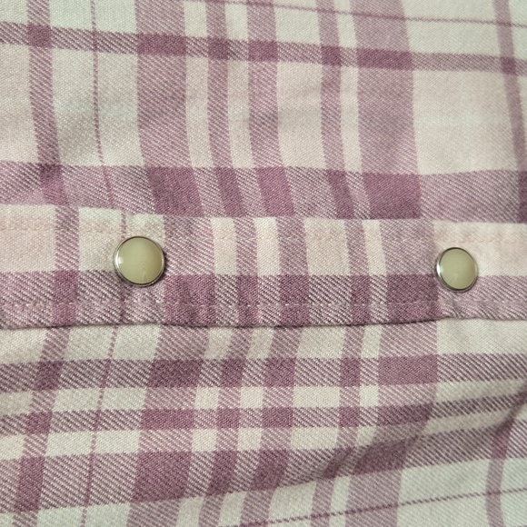 Jachs Girlfriend Plaid Snap Up Shirt With Pockets NWT - Picture 3 of 12